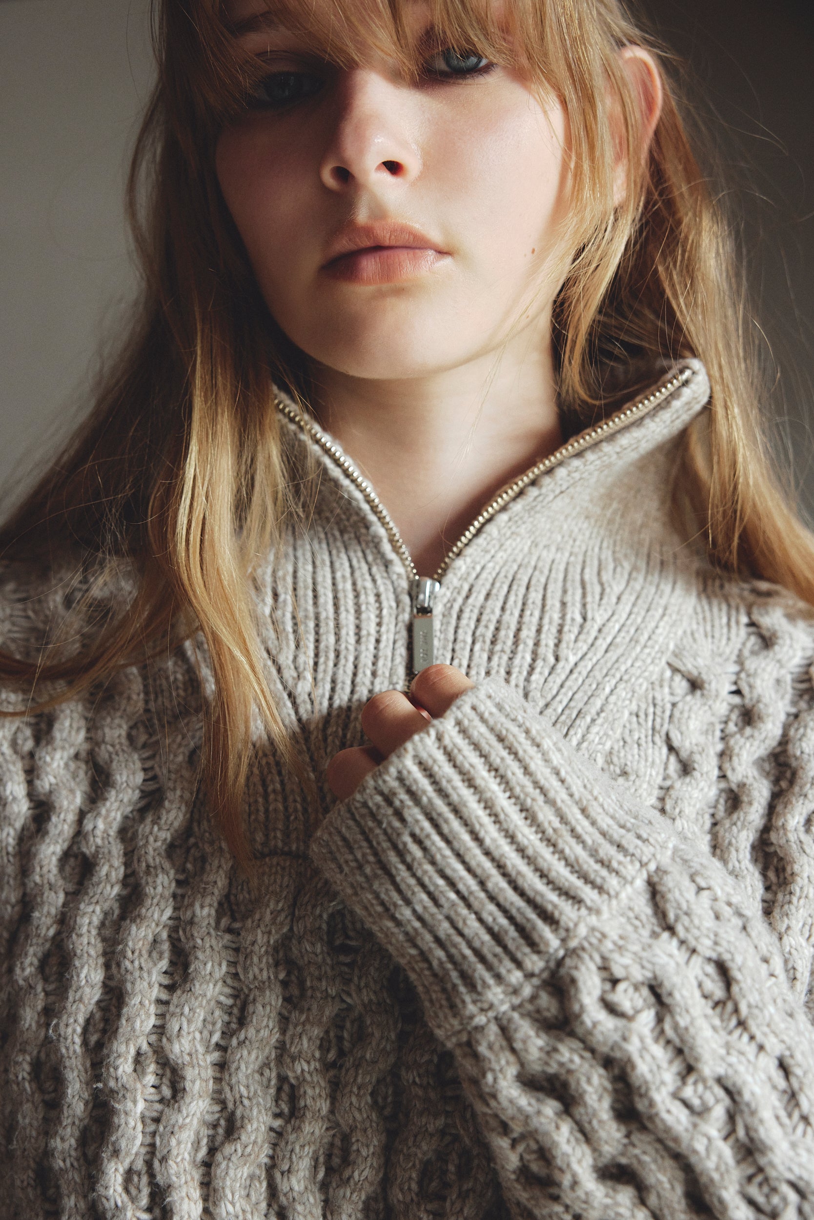 THE TOE Schilder Zip Knit ケーブルジップニット Schilder Zip Knit