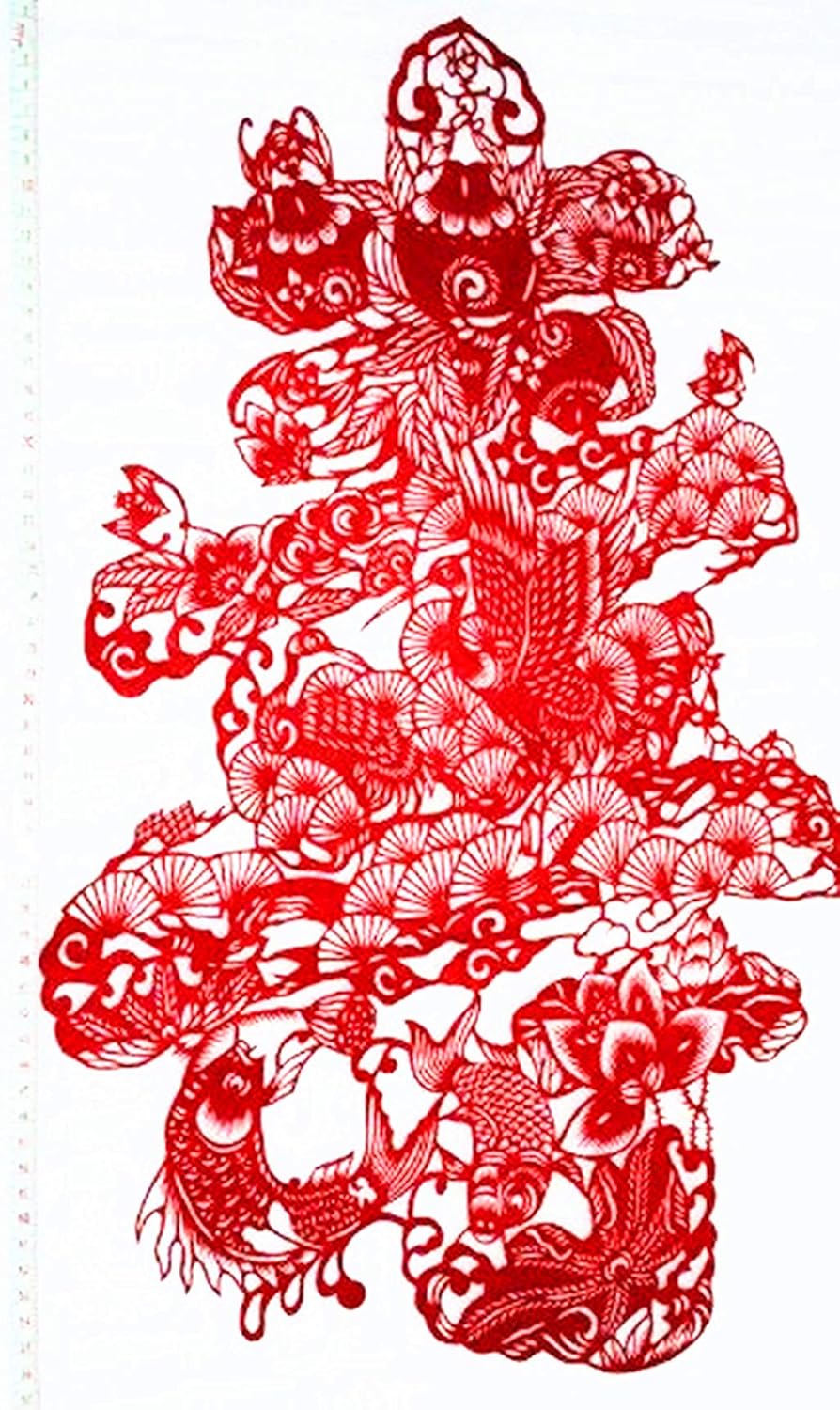 楽天市場】中華風切り絵・中国陝北民間芸術剪紙 切り絵 民芸品 切紙