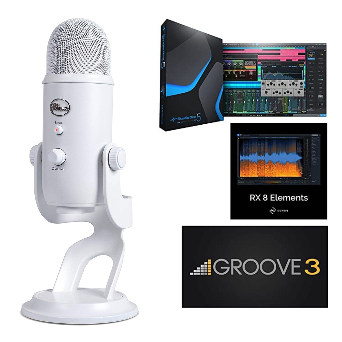 Blue Microphones Yeti USB Condenser Microphone Plus Pack