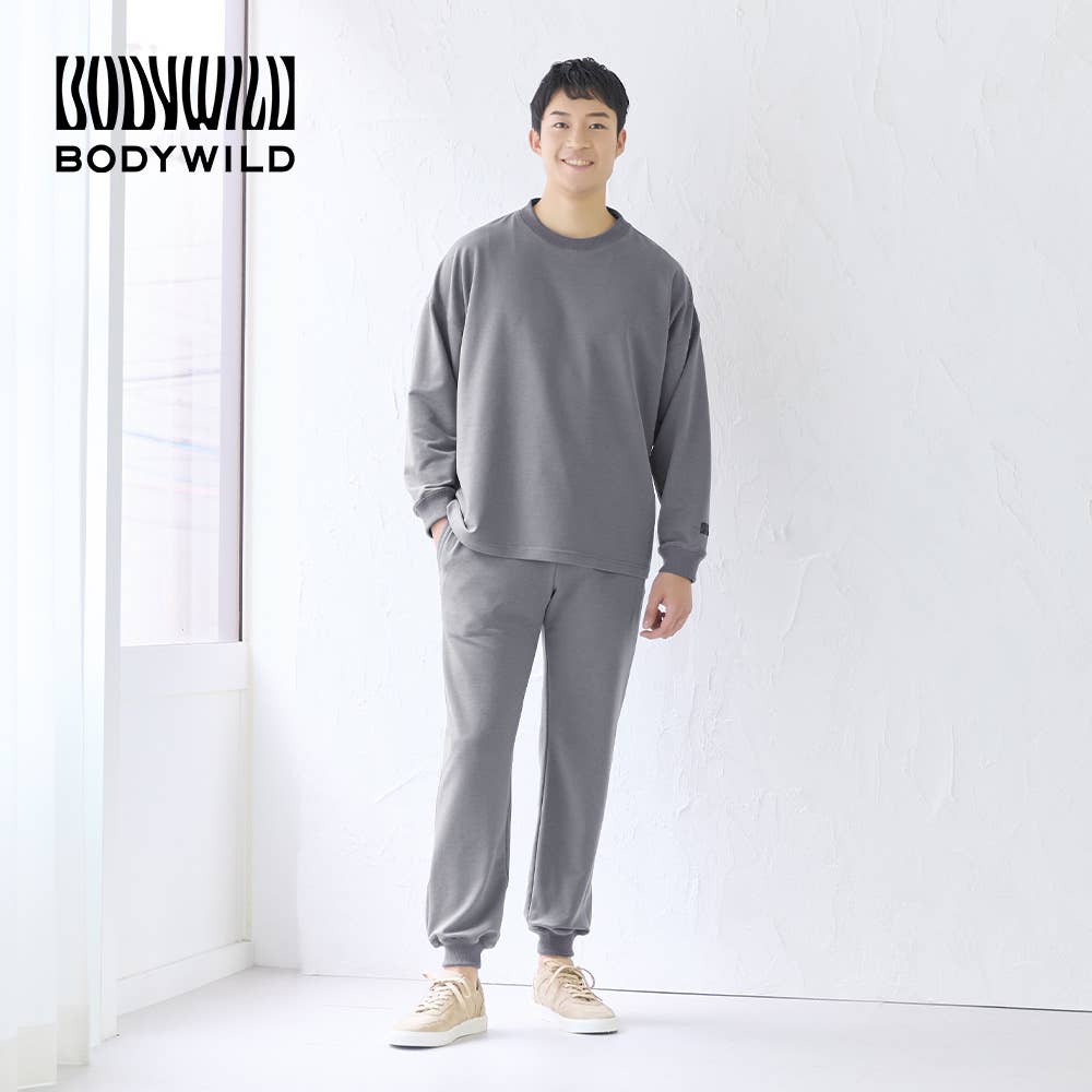 綿混リブ ミニ裏毛】ルームウエア 長袖長パンツ【SALE】 BDX471