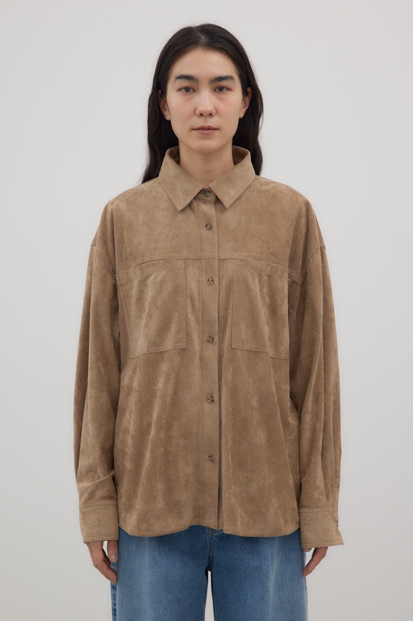 AZUL BY MOUSSY | フェイクスエードシャツ (シャツ・ブラウス ) |SHEL