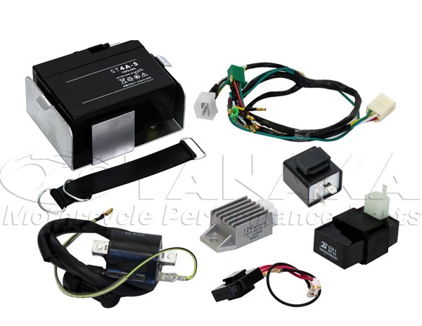 1508w【LEDウインカー専用】6Vシャリー用12Vエンジン換装 ハーネス