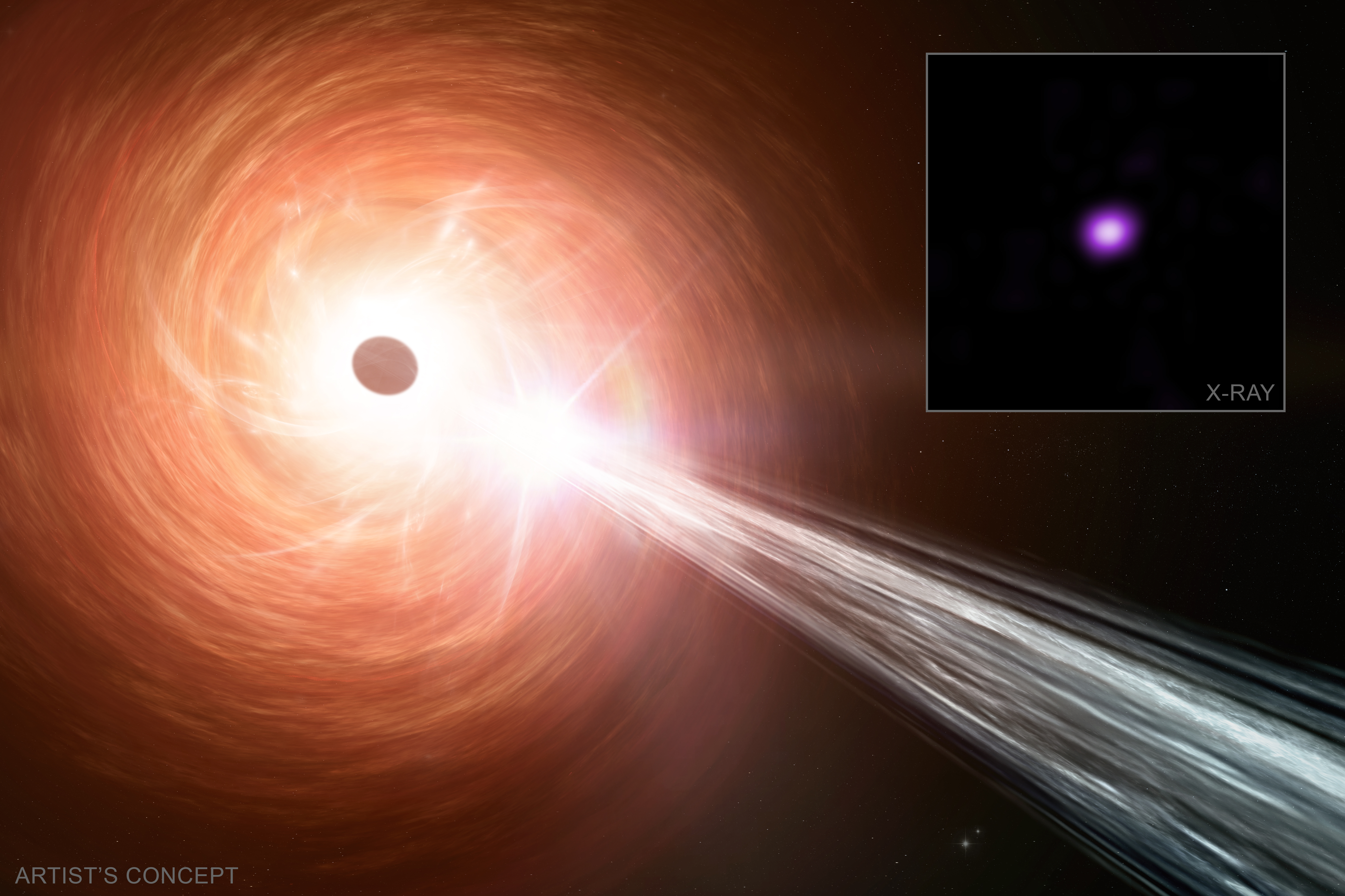 成長著しいブラックホールをチャンドラ宇宙望遠鏡が発見（NASA's