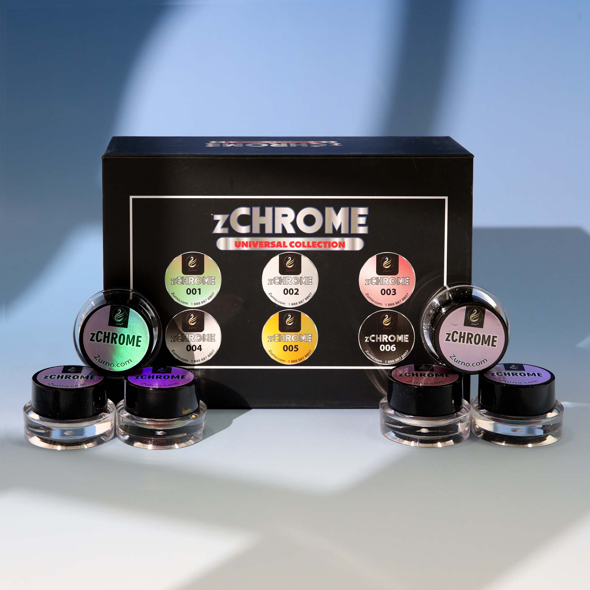 zChrome Collection - 12 Colors – Nailsjobs by Zurno