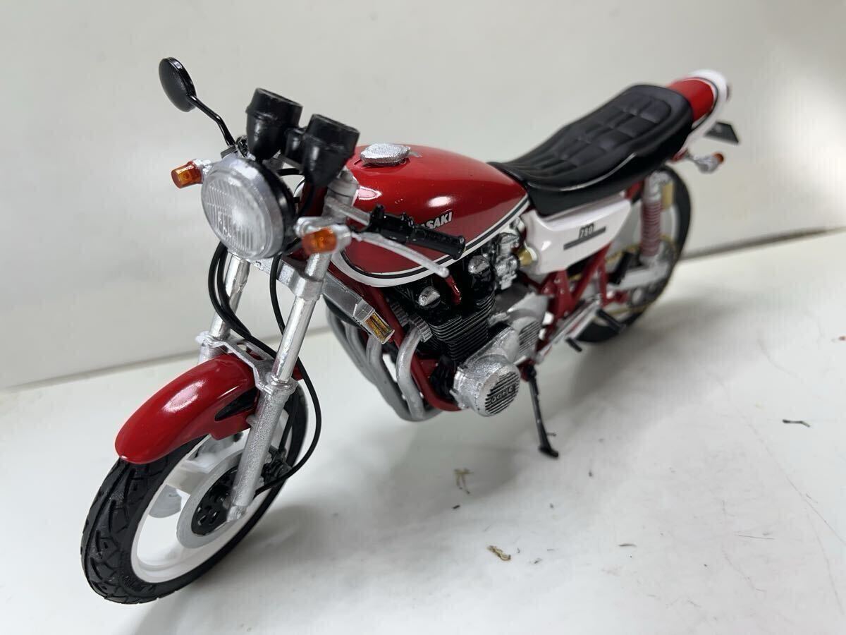 アオシマ 1/12 スズキ GSX400E II ザリ 改 族車仕様 プラモデル 完成品