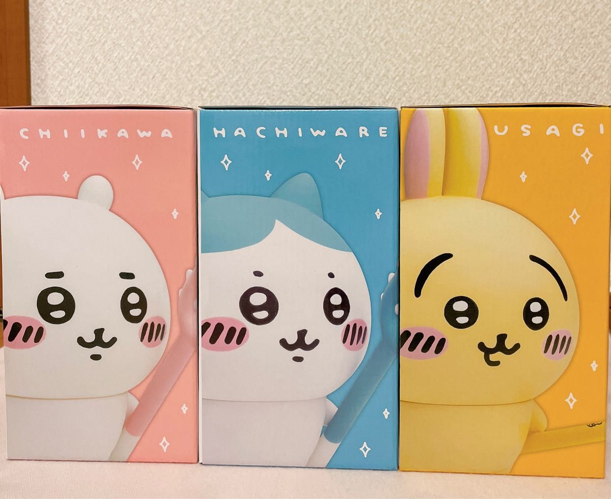ちいかわ ソフビフィギュア 3個セット（ちいかわ・ハチワレ・うさぎ