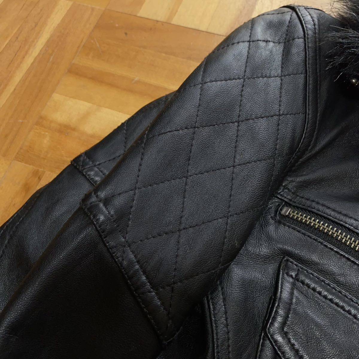JACKROSE/00's archive Y2K 羊革 riders jacketリアルレザー ファー