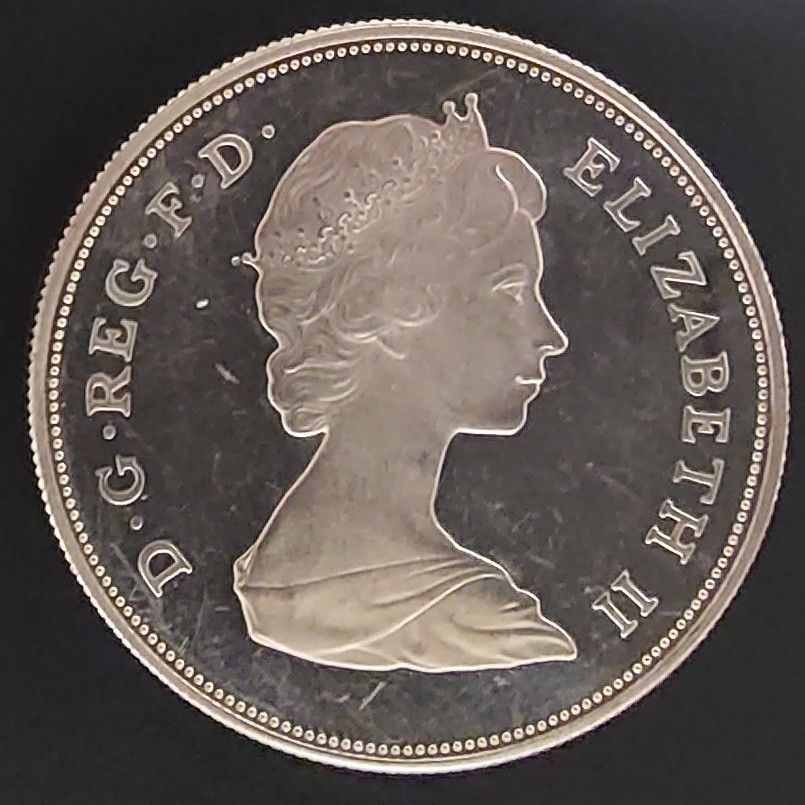 1981年 イギリス銀貨 チャールズ皇太子＆ダイアナ御成婚記念銀貨 SV925