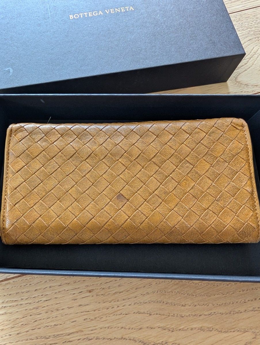 BOTTEGA VENETA ボッテガヴェネタ イントレチャート 長財布 ブラウン
