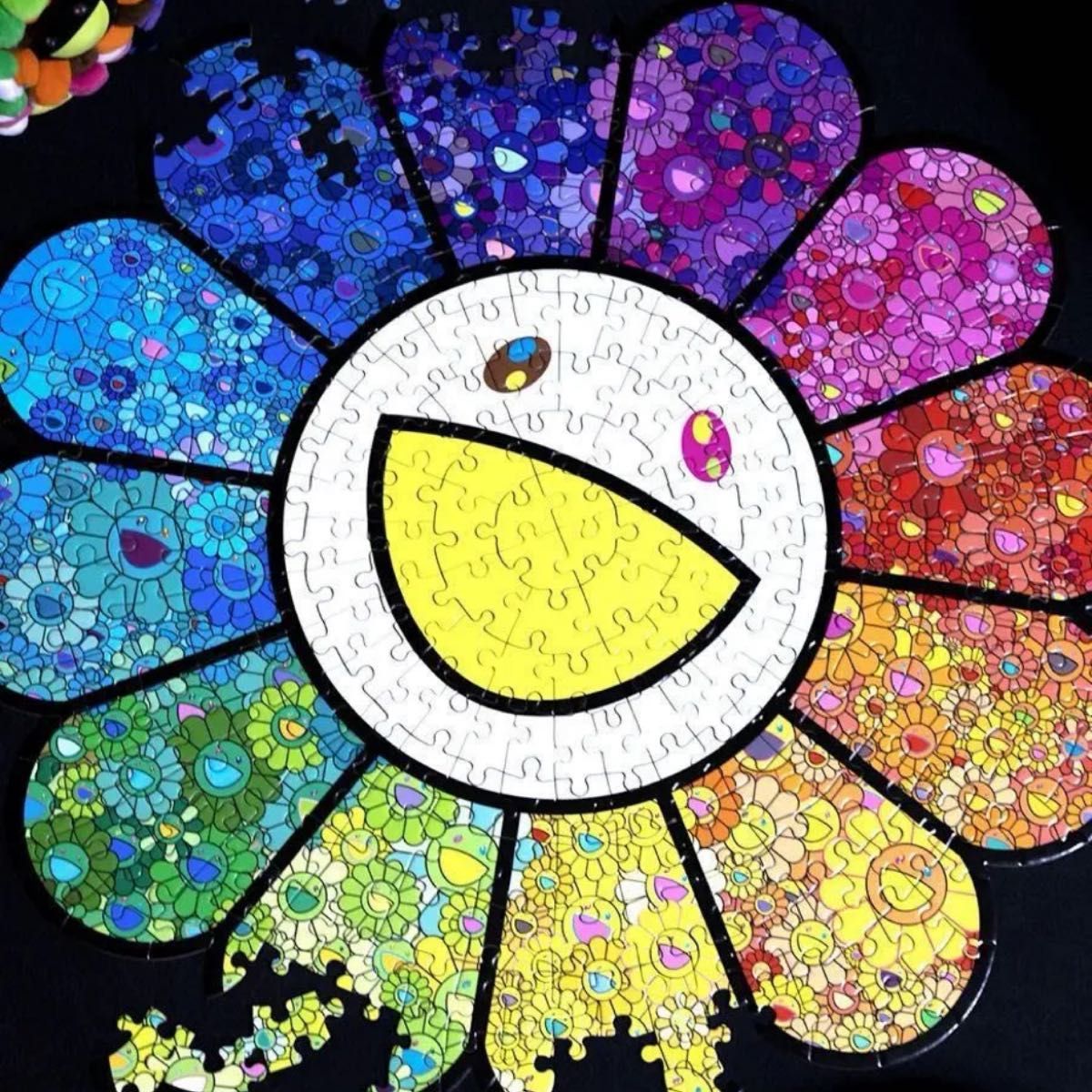 新作】村上隆 A Flower Forest Jigsaw Puzzle フラワー型