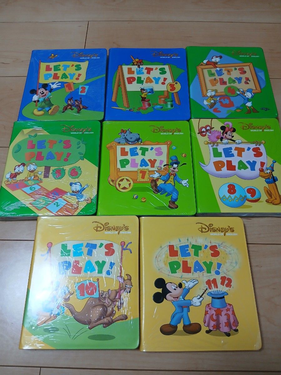 新品 未開封 レッツプレイ DVD ディズニー英語システム 全8巻 Let's