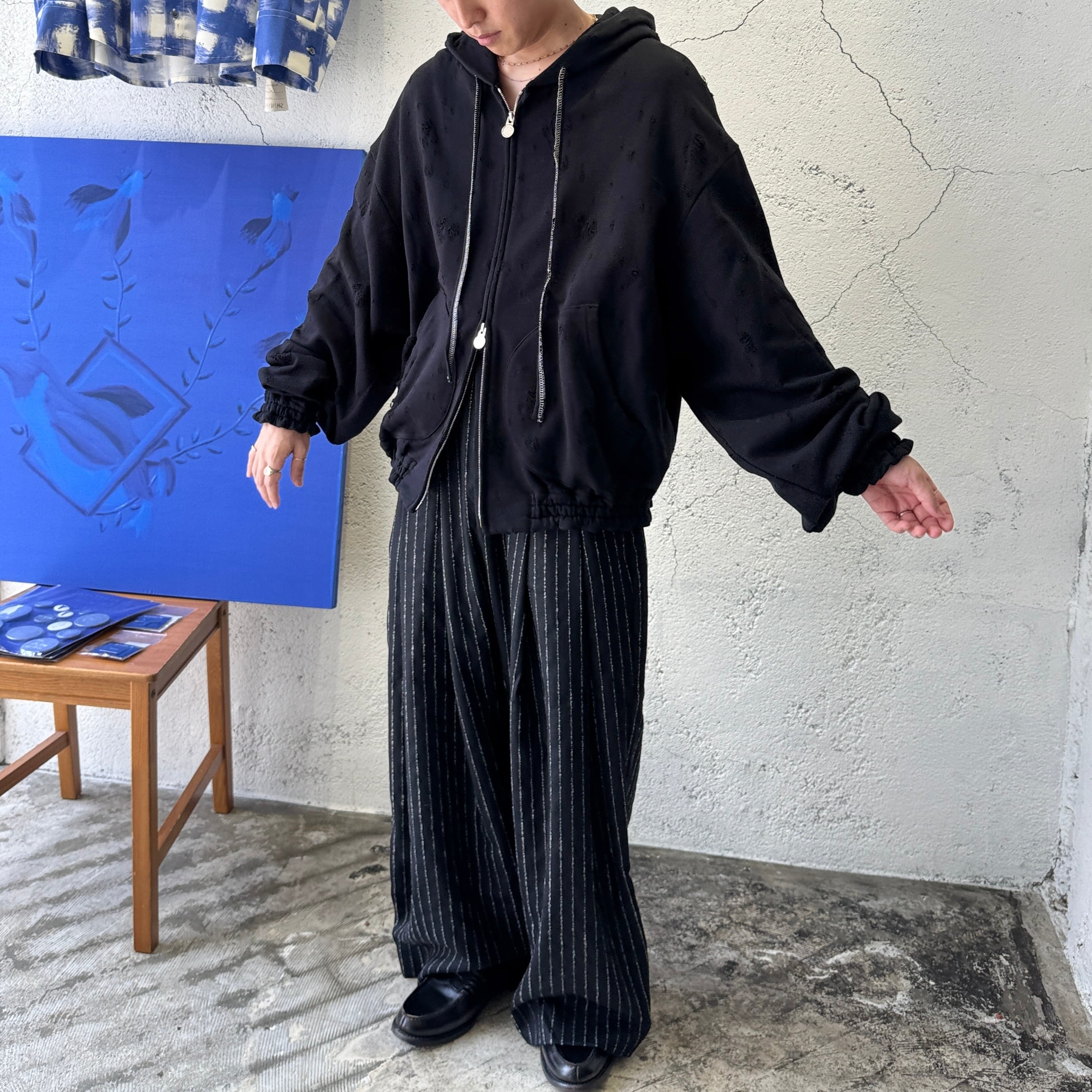 SHINYAKOZUKA / OLD STYLE ZIP HOODIE(ISSUE #7) / DAWN BLACK | ふぁいん