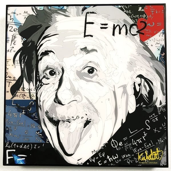 Einstein (2) アインシュタイン「ポップアートパネル Keetatat