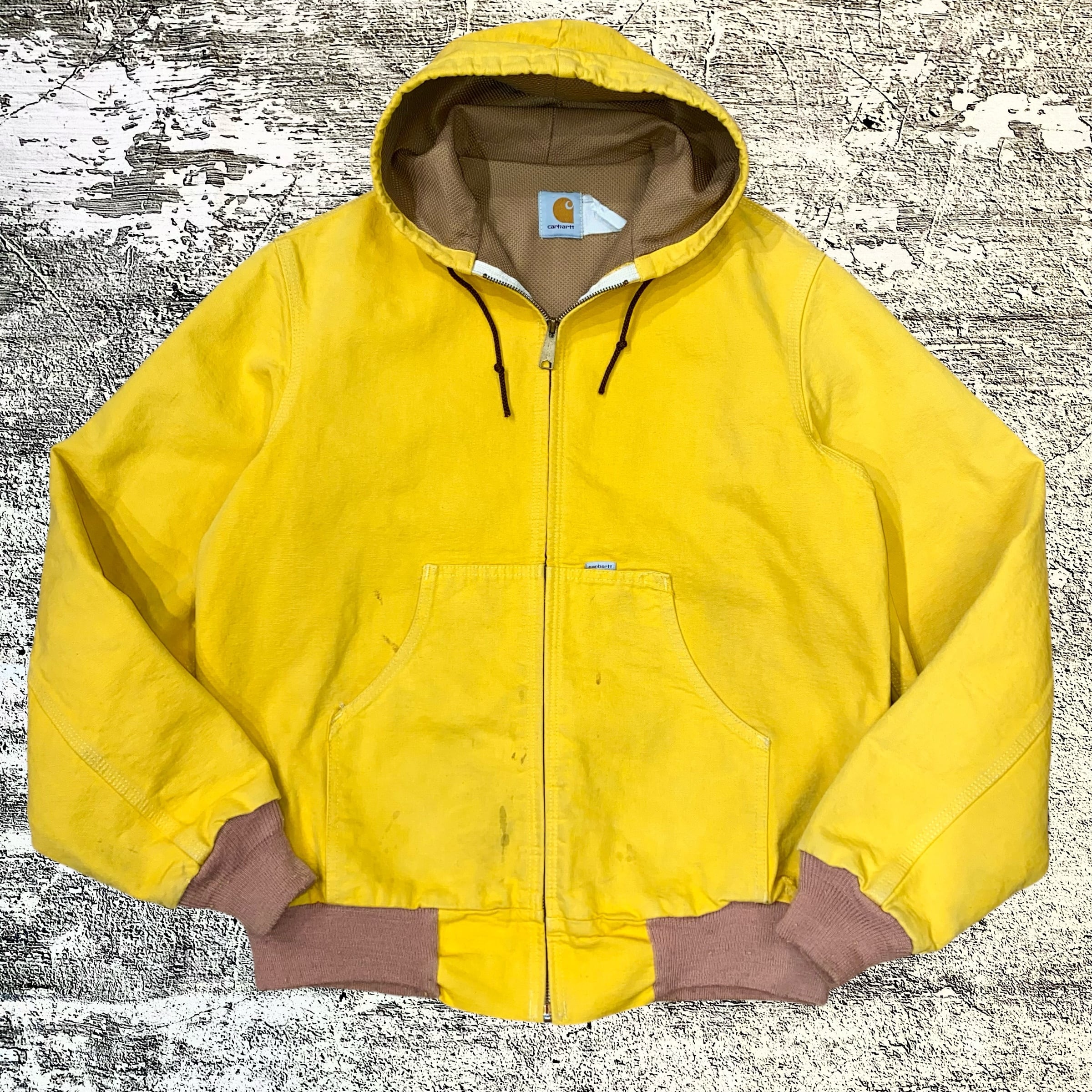 レアカラー 80s 90s CARHARTT アクティブジャケット バナナ イエロー