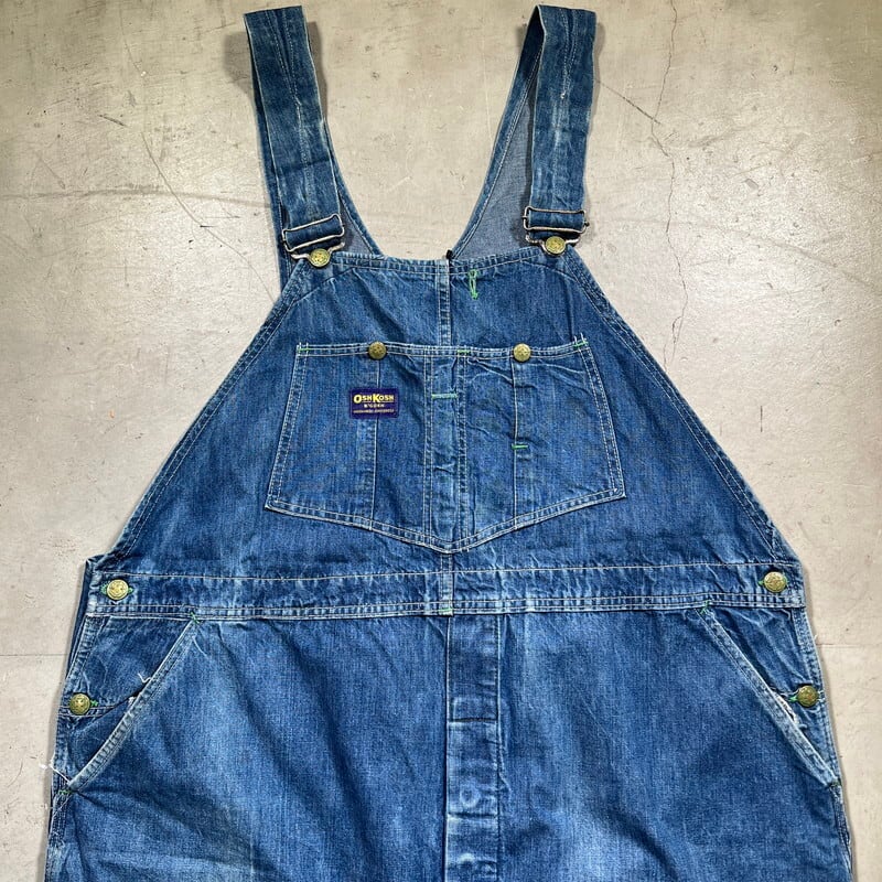 60's OSH KOSH B'GOSH オシュコシュ デニムオーバーオール ビッグ