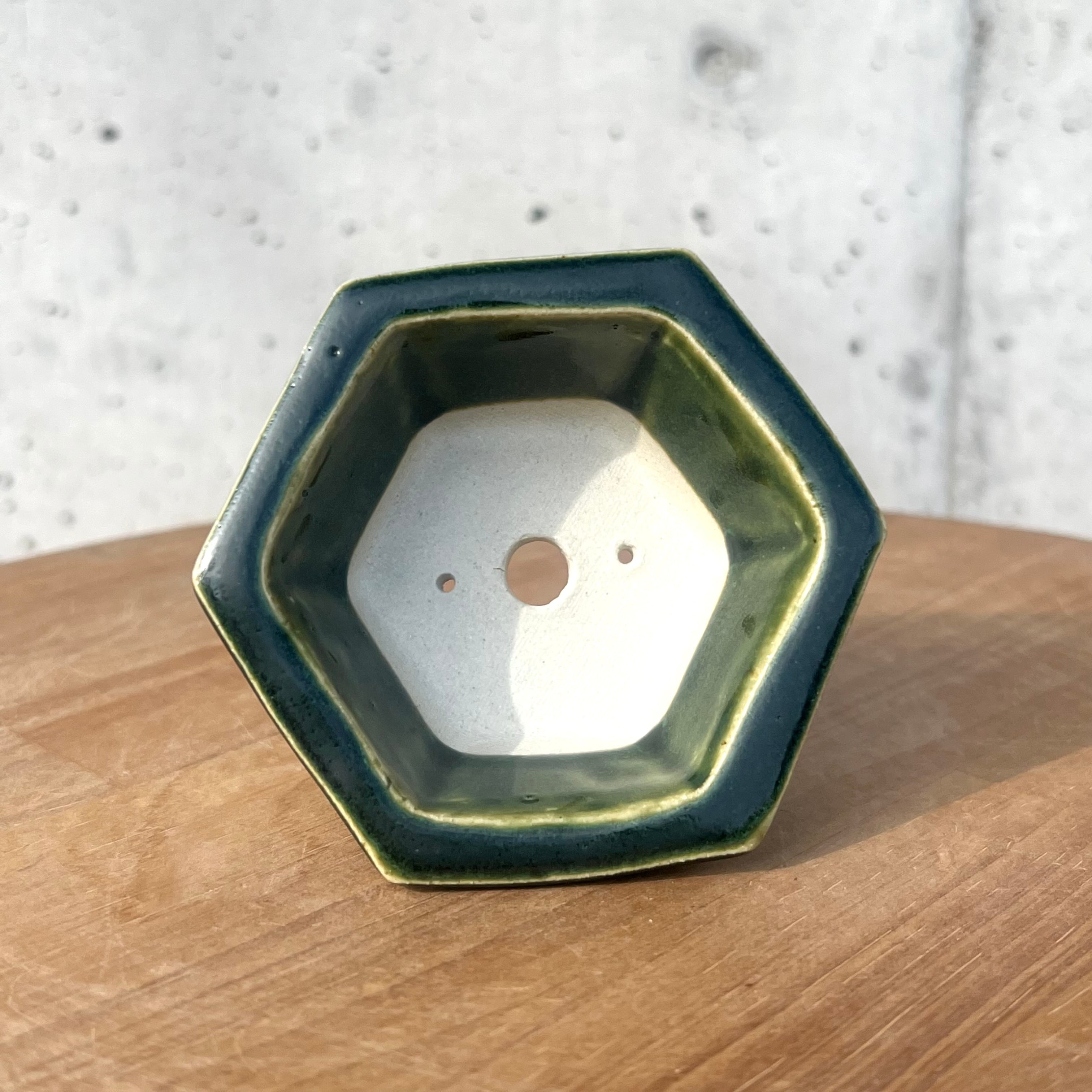 盆栽鉢 / BONSAI POT】一点物 呂宋 六角形（HEXAGON) - Handmade