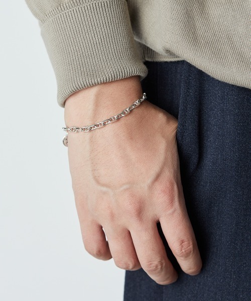 XOLO JEWELRY/ショロジュエリー] SOLID ANCHOR LINK ブレスレット 5MM