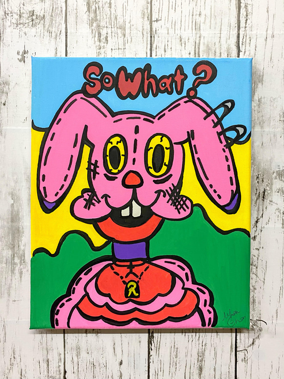 絵画 原画 ポップアート 【So What?】 絵画 Miharu Nakamura 通販