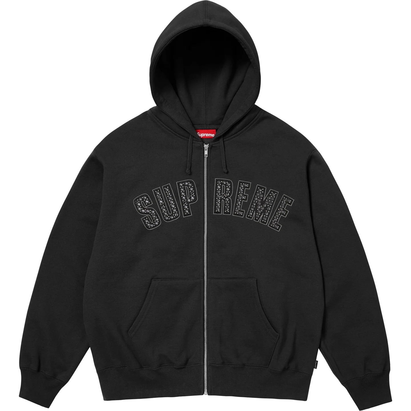 Supreme x B.B. Simon】 Zip Up Hooded Sweatshirt Black 25SS