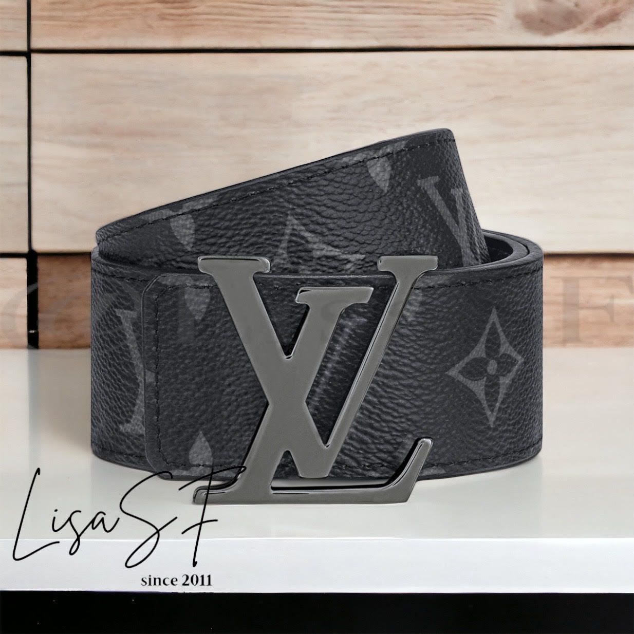 直営店☆LV☆サンチュール・LVイニシャル 40MM リバーシブル (Louis