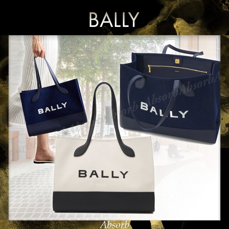 24SS NEW】BALLY_women / キャンバス トートバッグ / 2色 (BALLY