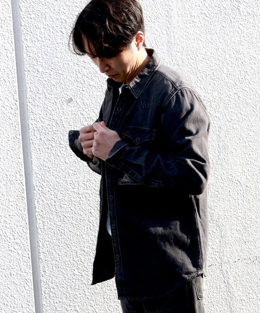 JACKSON WORKER」デニムシャツ(L ブラック): トップス｜Right-on公式