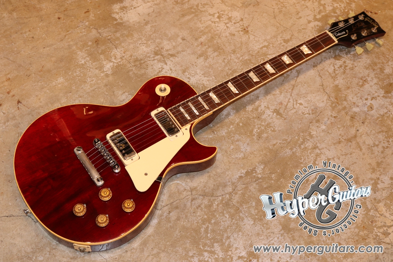 Gibson '76 Les Paul Deluxe - ワインレッド - ハイパーギターズ Hyper