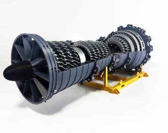 ジェットエンジン、ターボファンブレード、装飾、飛行機のモーター