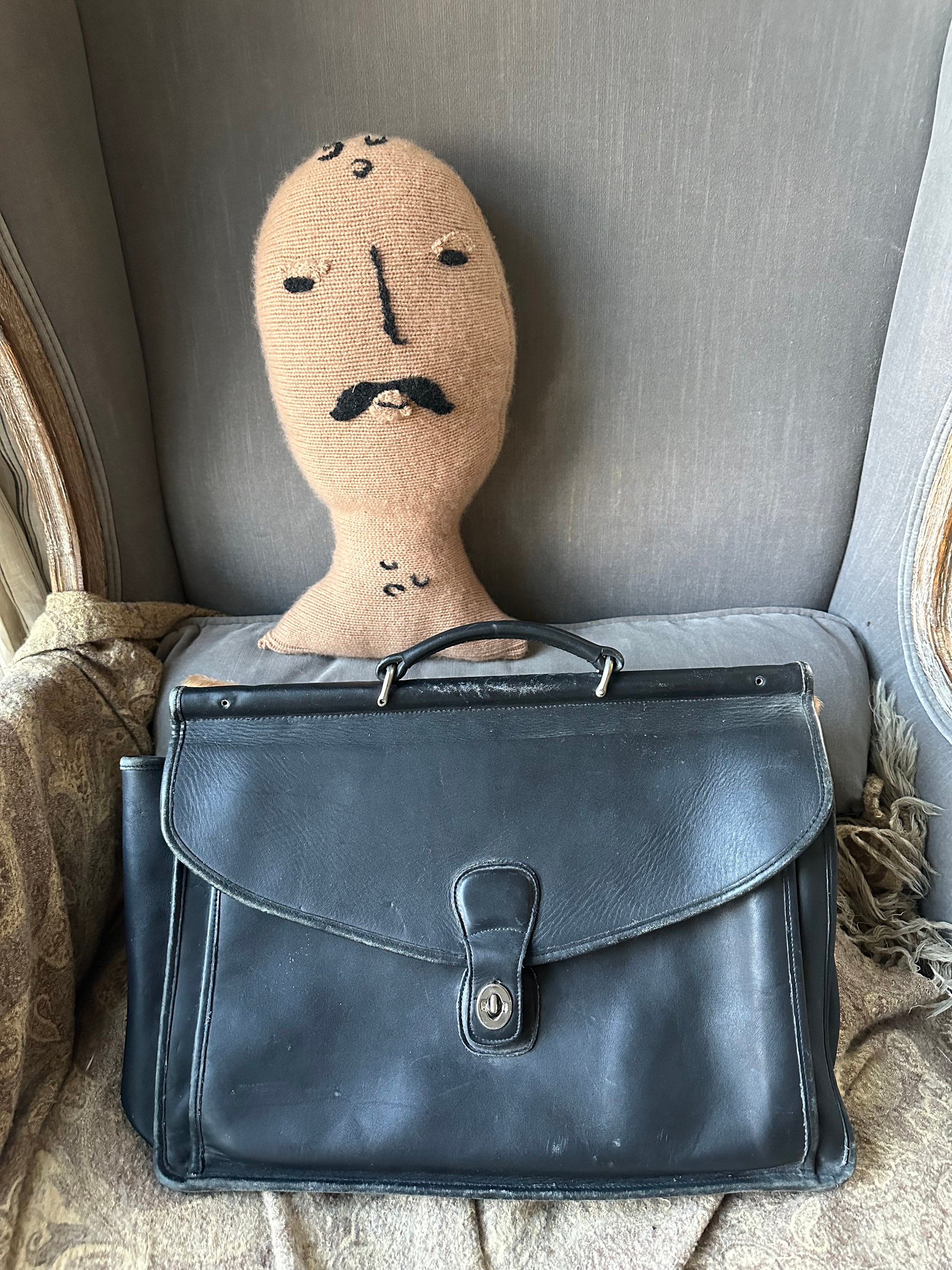 Vintage Coach Beekman 5266 Briefcase Men Black Career Suitcase !no