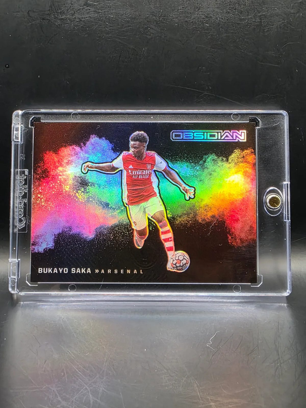 Bukayo Saka 2021 Obsidian #6 Black Color Blast /(SSP) Price Guide