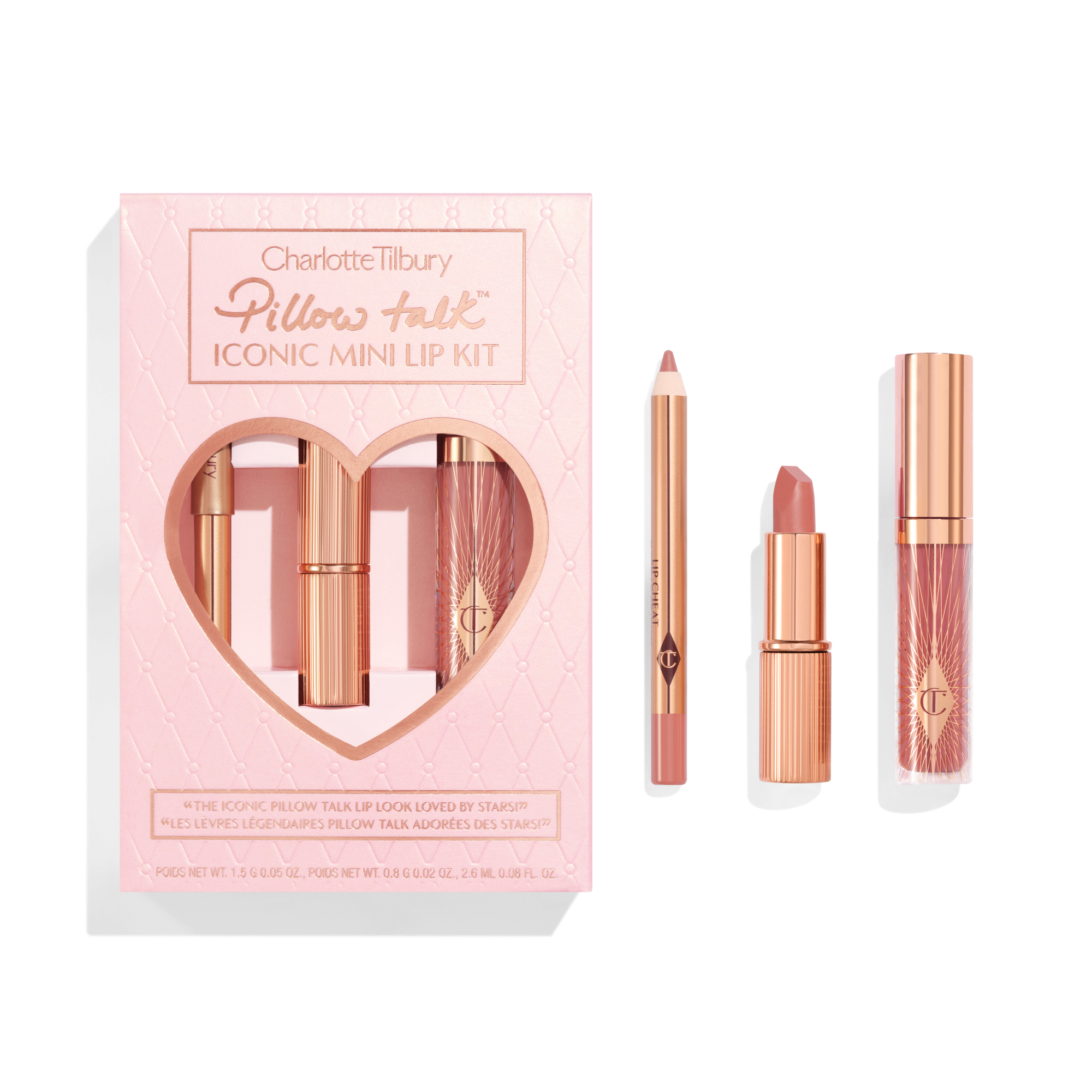 Pillow Talk Iconic Mini Lip Kit: Gift Set | Charlotte Tilbury
