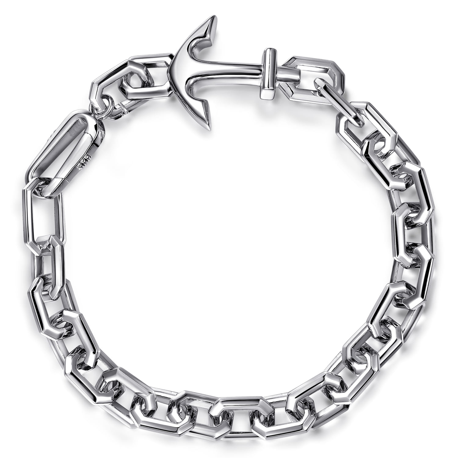 925 Sterling Silver Chain and Anchor Bracelet @ $700. Shop Men