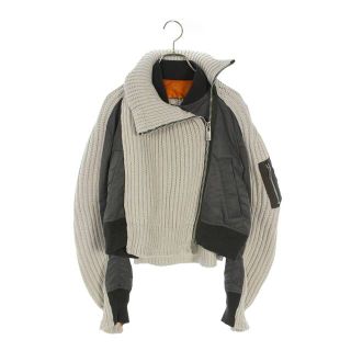 sacai - サカイ 22-06192 ニットドッキングMA1ボンバージャケット