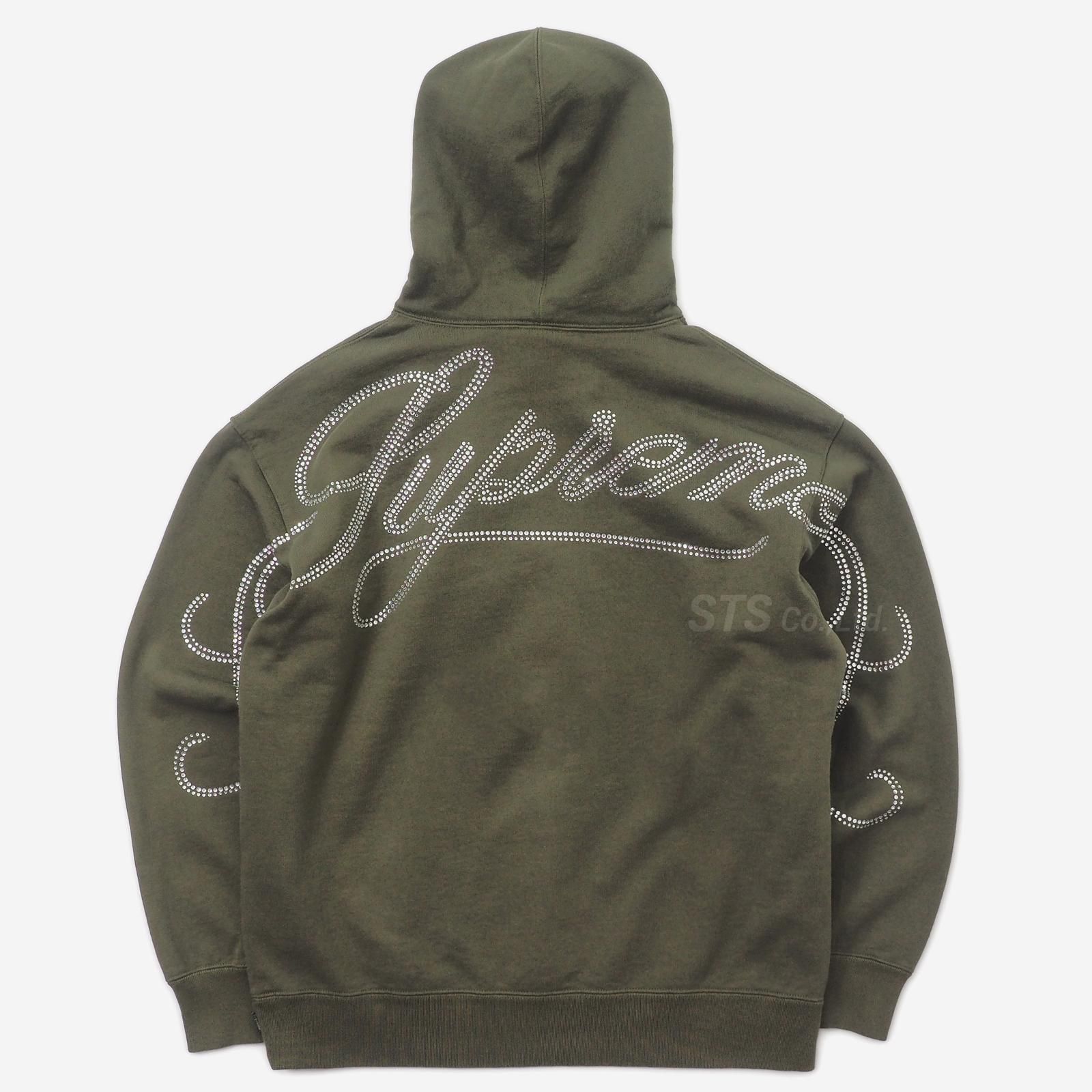 Supreme - Rhinestone Script Hooded Sweatshirt - UG.SHAFT