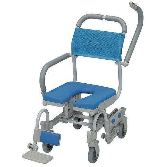 ウチエ シャワーラク四輪自在 シャワーキャリー・入浴用車椅子 | 快適