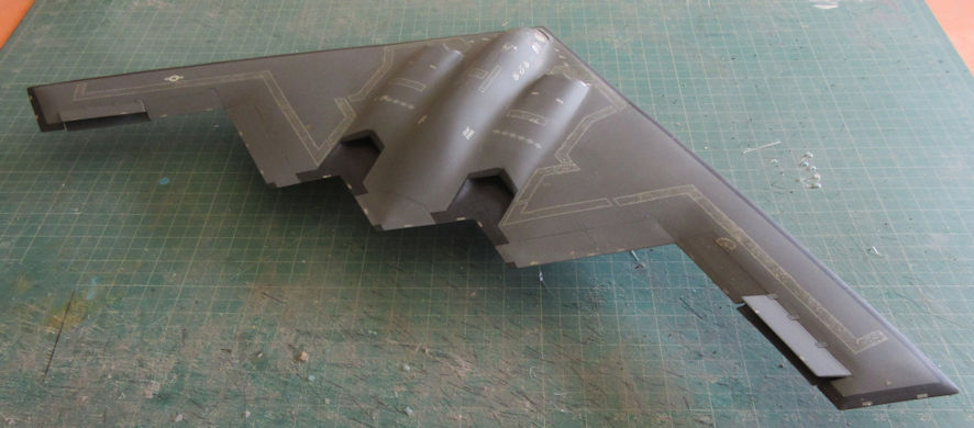 Northrop Grumman B-2A in 1/72 Testors – Leigh Edmonds little box