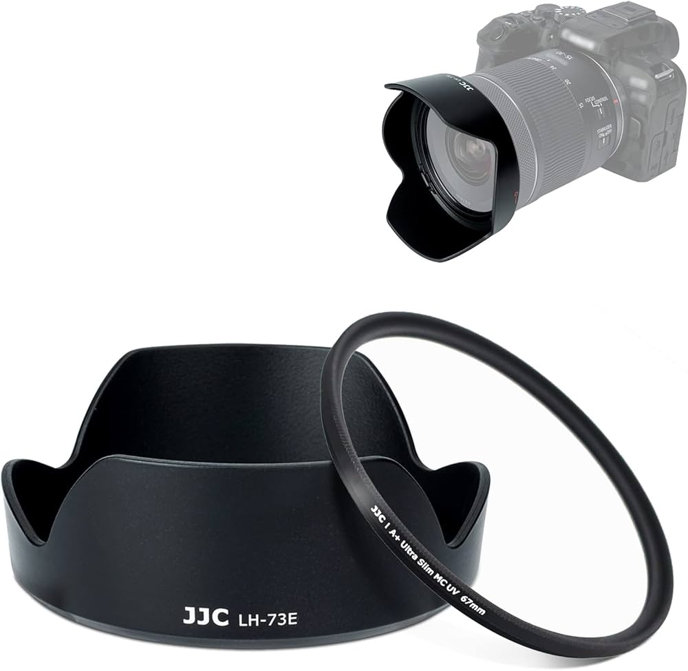 Amazon | JJC EW-73E 可逆式 レンズフード + 67mm UVフィルター セット