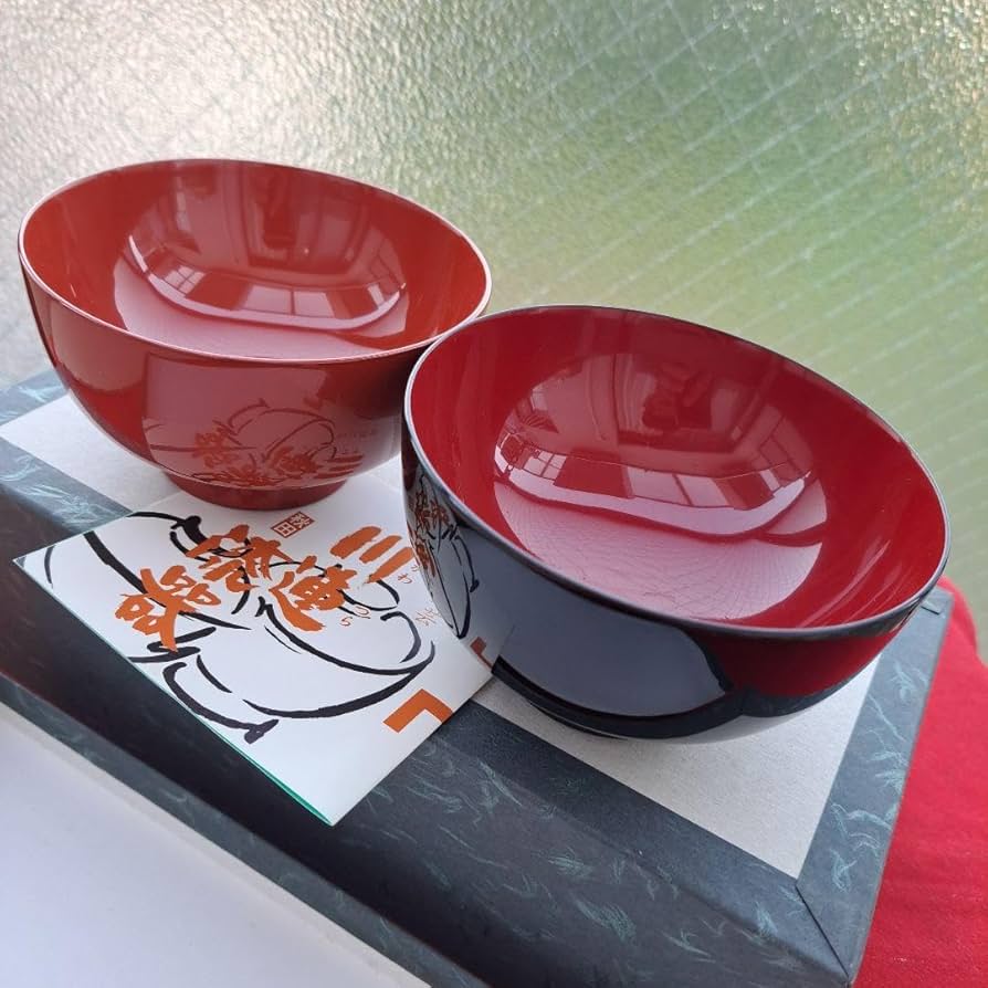 Amazon.co.jp: 川連漆器 3.5寸 佐藤吉蔵漆器店 夫婦椀セット天然木製