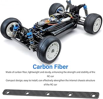 Amazon | RC カーシャーシ補強スティフナー カーボンファイバー RC