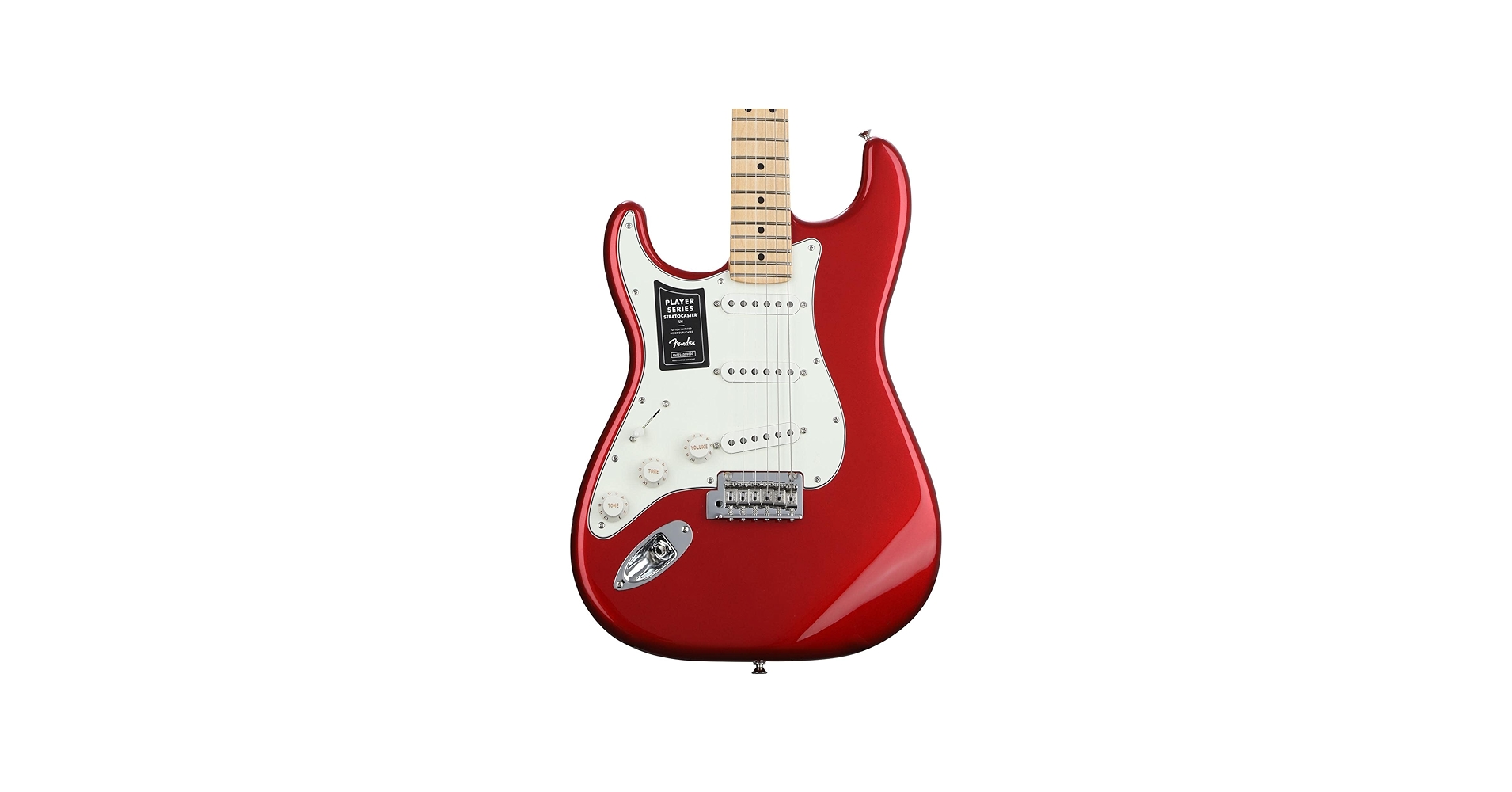 Amazon | Fender Player Stratocaster Left-Handed Candy Apple Red