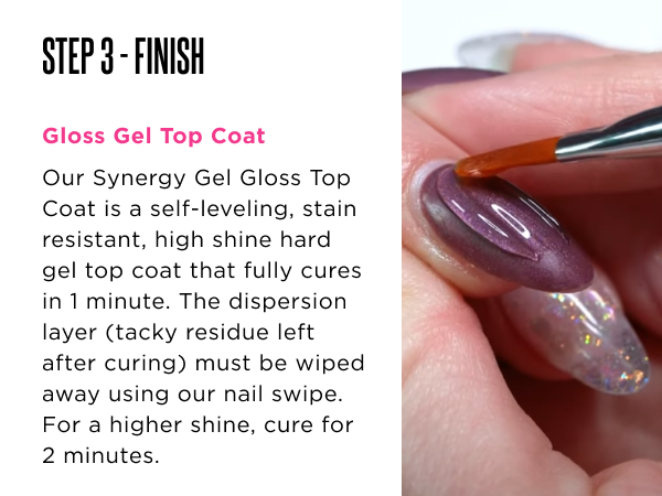 Amazon.com: Young Nails Synergy Gel System, Clear Gloss Finishing