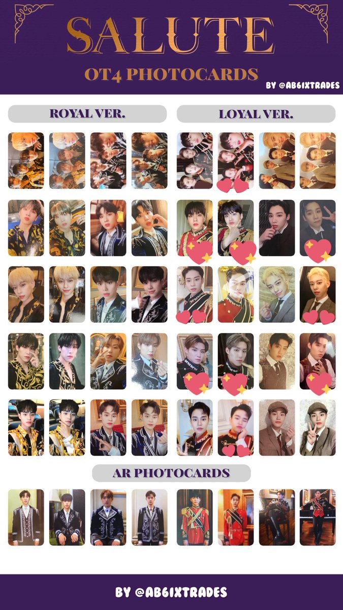 AB6IX SALUTE トレカ交換お願い致します LOYAL ver. 譲 画像①のもの
