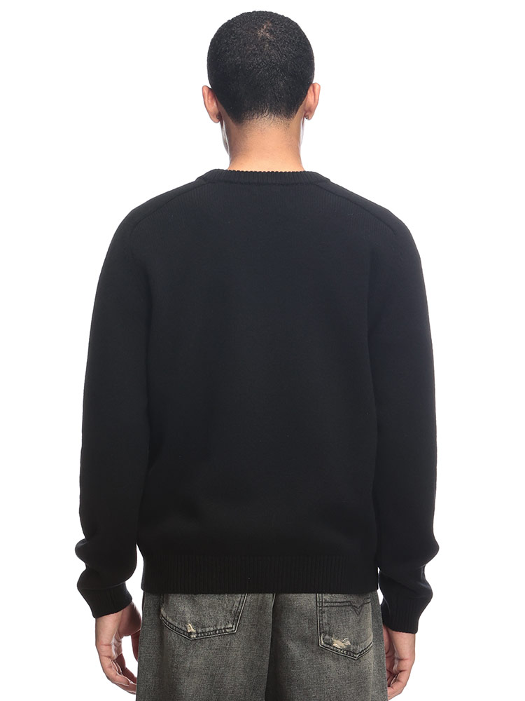 CELINE (セリーヌ) カシミヤ混 ワンポイント クルーネック ニット