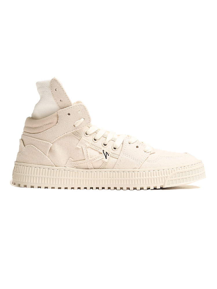 OFF-WHITE (オフホワイト) キャンバス ハイカットスニーカー 3.0 OFF