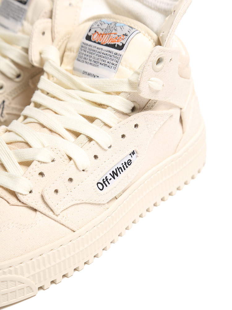 OFF-WHITE (オフホワイト) キャンバス ハイカットスニーカー 3.0 OFF