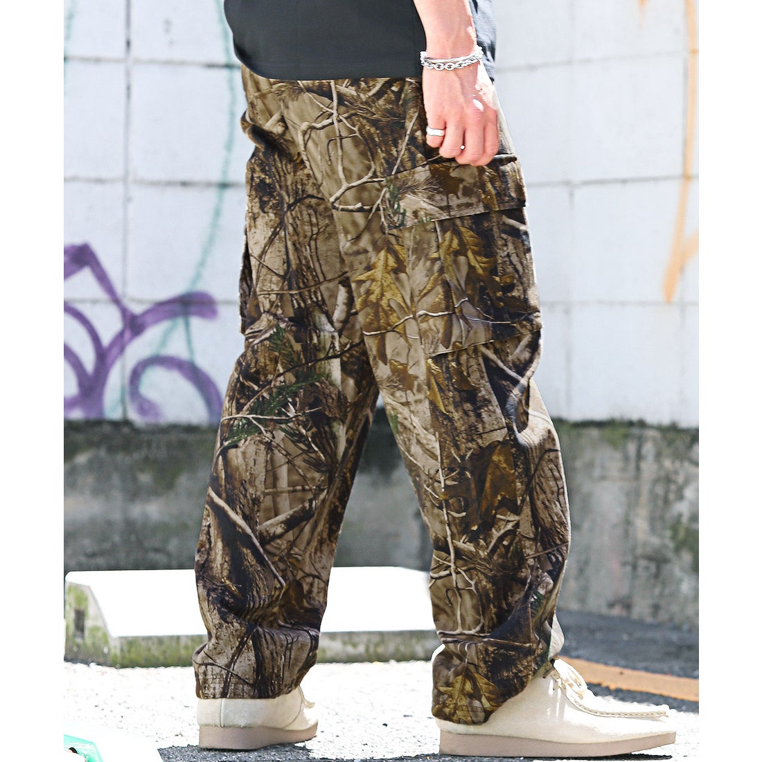 ラグスタイル LUXSTYLE 総柄プリントカーゴパンツ/カーゴパンツ メンズ