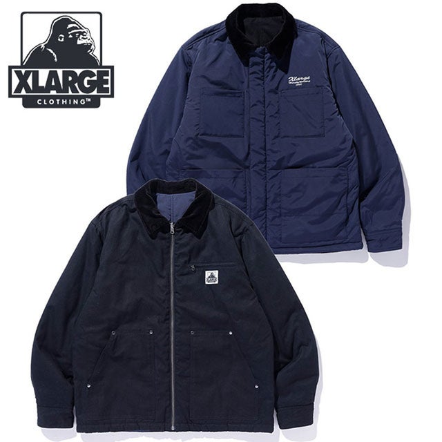 エクストララージ XLARGE REVERSIBLE WORK JACKET ブラック
