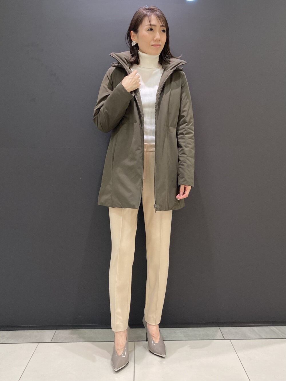 theory luxe◇【寒冷地限定ダウンコート】 パンツスタイリング紹介