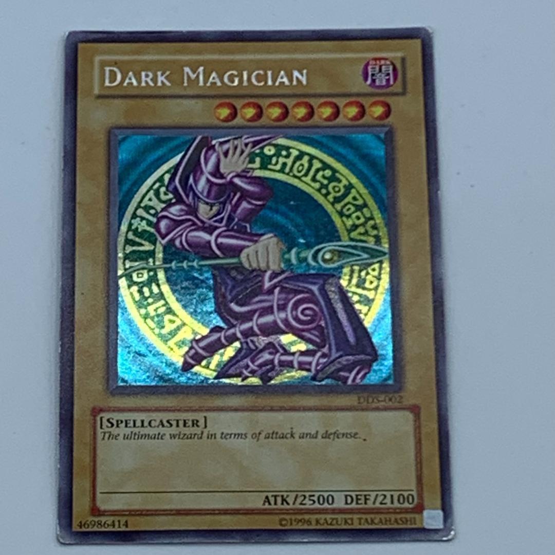 遊戯王　ブラックマジシャン　英語　DDS-002  シークレットレア　E1
