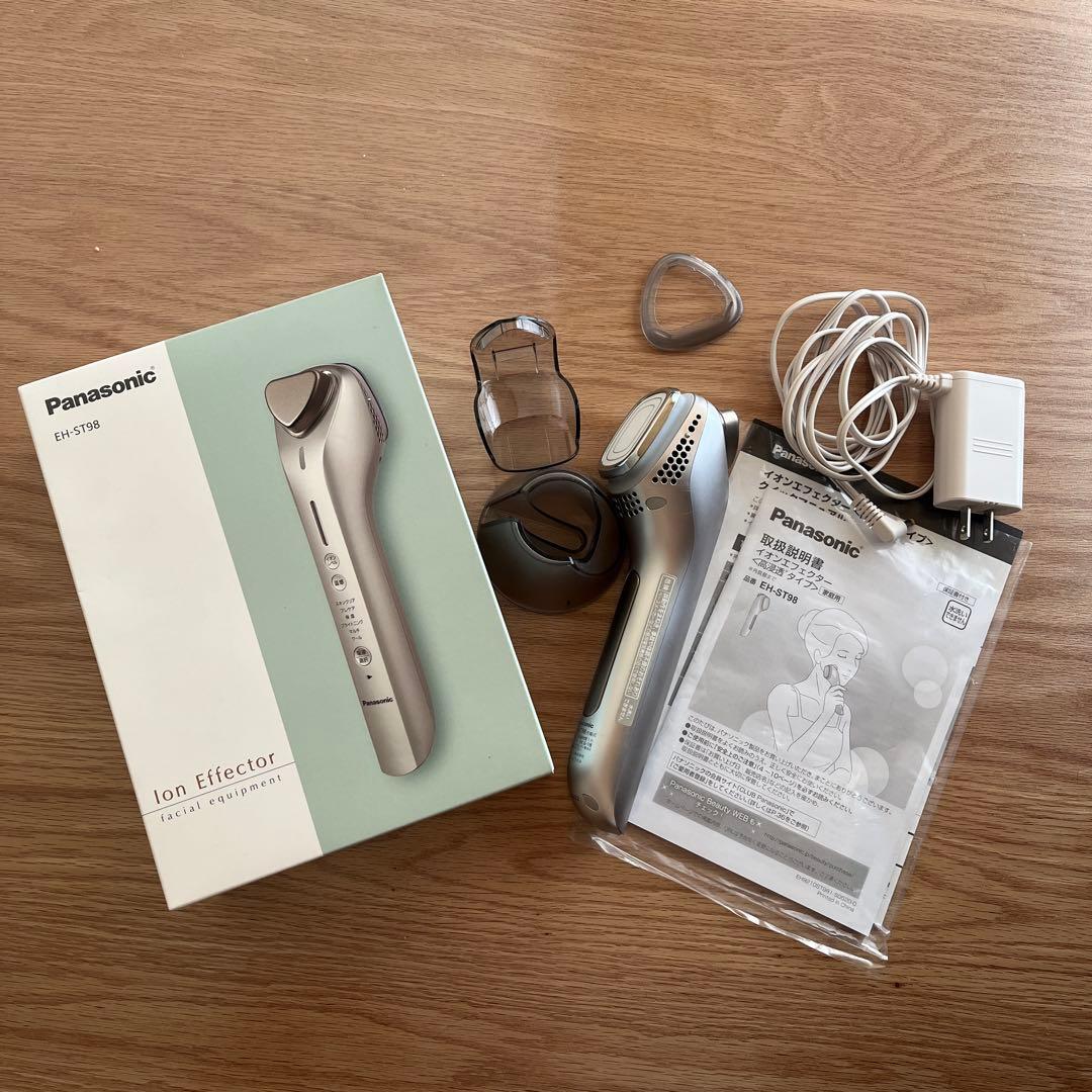Panasonic イオンエフェクター EH-ST98-N 試してみた】導入美顔器 イオンエフェクター EH-ST98 Panasonicの
